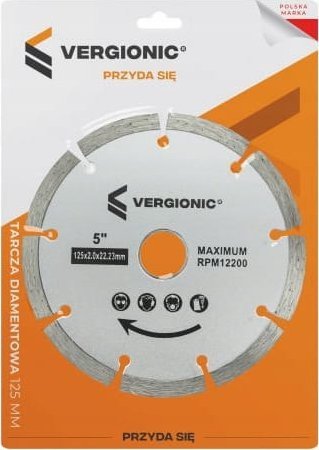 VERGIONIC Tarcza diamentowa do betonu kostki 125mm segmentowa