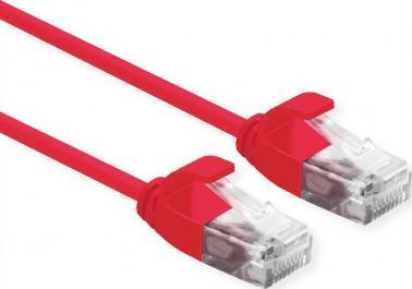 Roline Patchcord ROLINE data center UTP kat. 6A (klasa EA), LSOH, Slim, czerwony, 2 m
