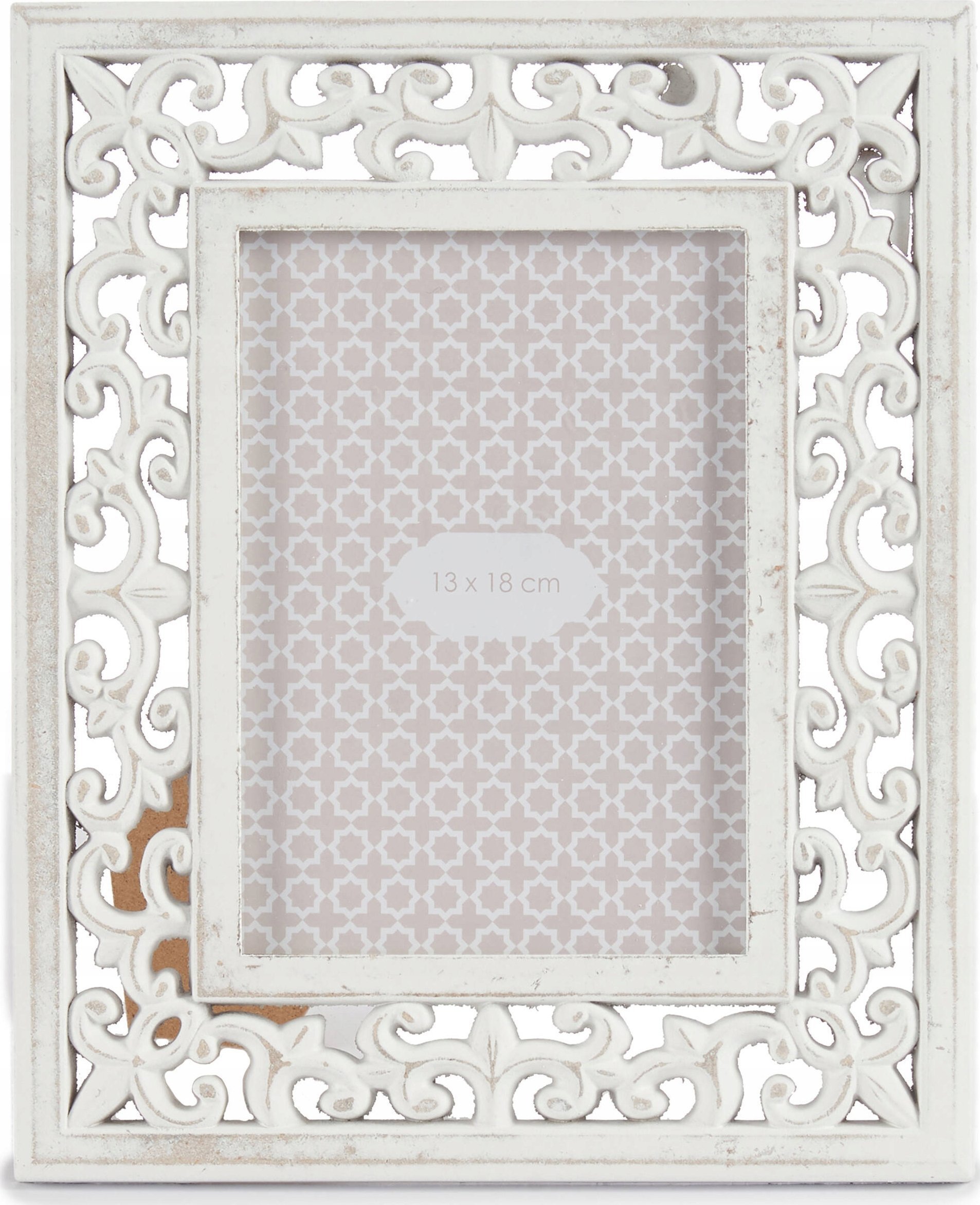 Ramka Giftdecor Ramka na zdjęcia w drewnianej, zdobionej ramie LIRA, 22 x 27