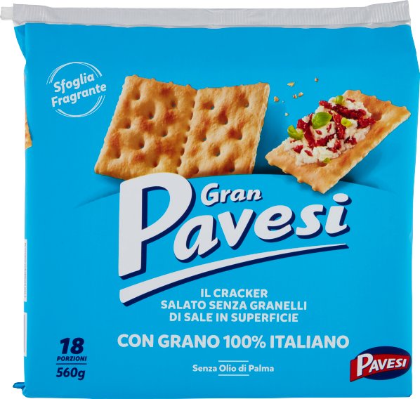 Krakersy Cracker Senza Sale x18 560g - Pavesi