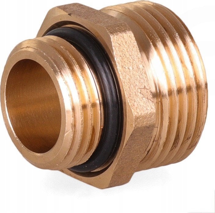 AQUER Nypel do rozdzielacza 3/4"x1/2" Aquer NR 3/4X1/2 TK mosiężny z oringiem