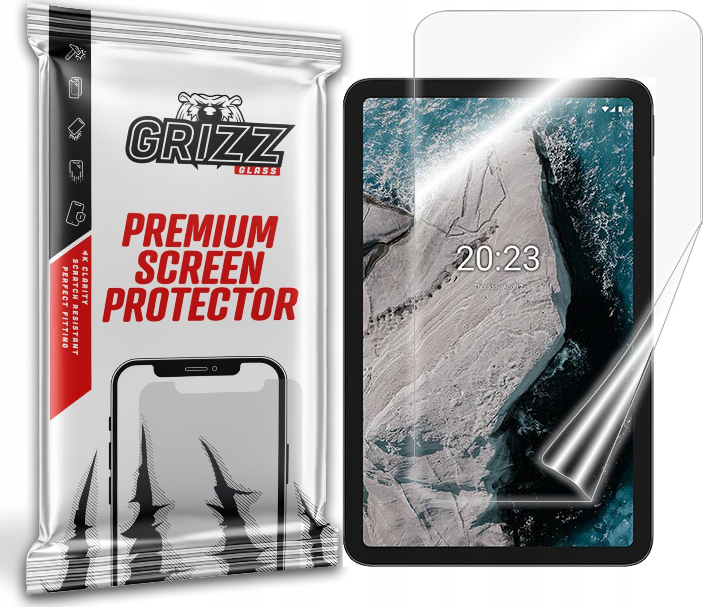 GrizzGlass Folia ceramiczna GrizzGlass CeramicFilm do Nokia T20