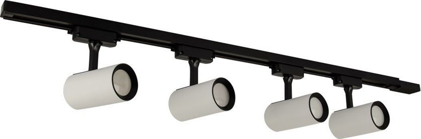 STRUHM Oprawa do szynoprzewodu (4 szt.) + szynoprzewód LUTER 4xGU10 WHITE