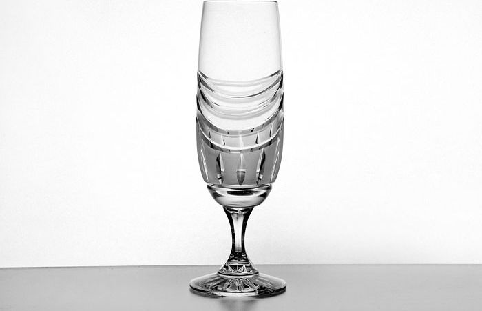 Zawiercie Huta Szkła Kieliszek kryształowy Zawiercie do szampana 170ml