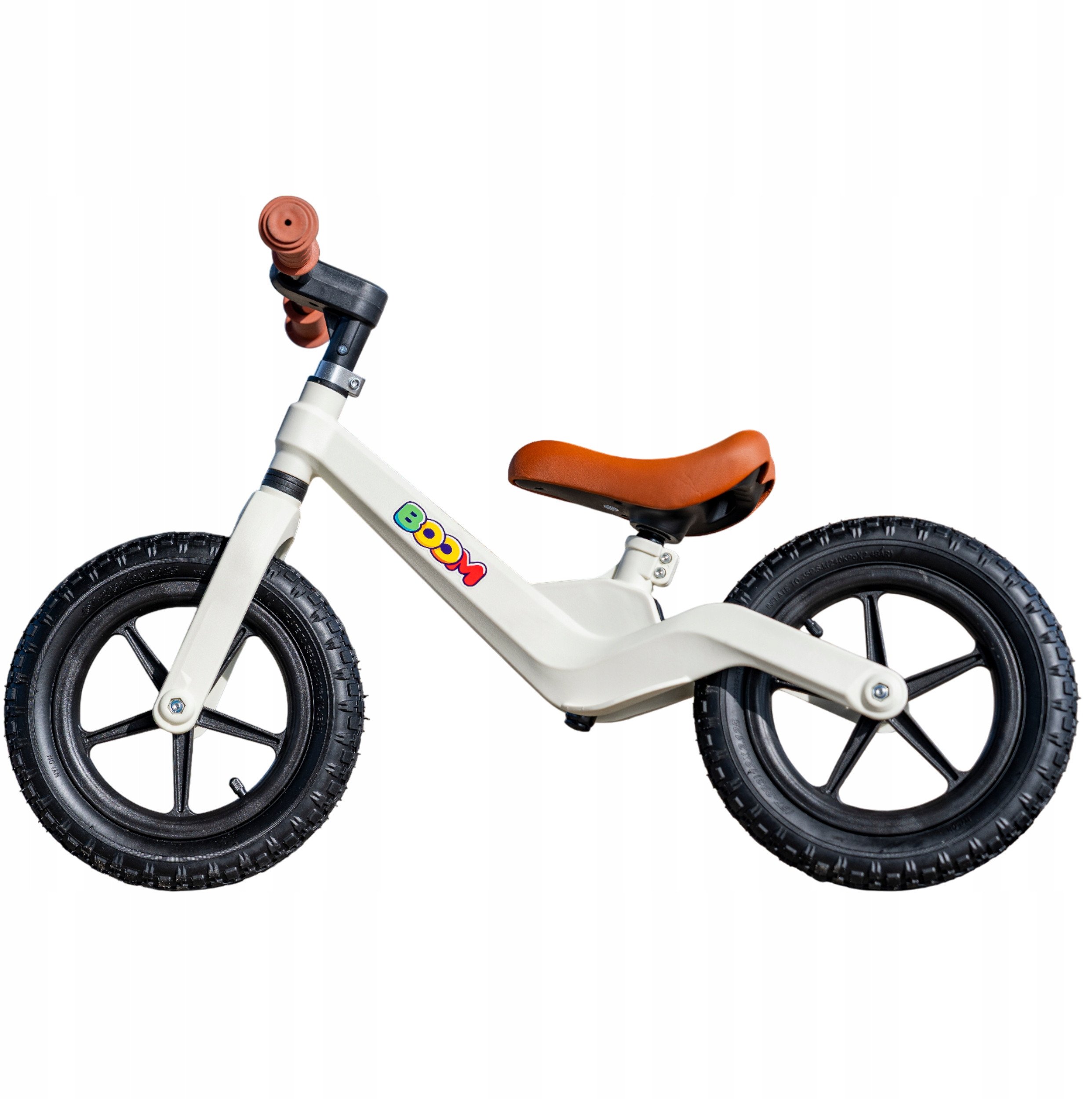 Rowerek Biegowy BOOM dla dzieci 2-5 lat Ultra Lekki Ergonomiczny BIAŁY