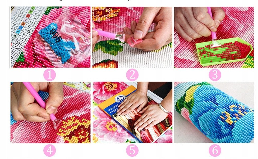 HAFT DIAMENTOWY DUŻY 5D Zestaw Obraz MOZAIKA D03