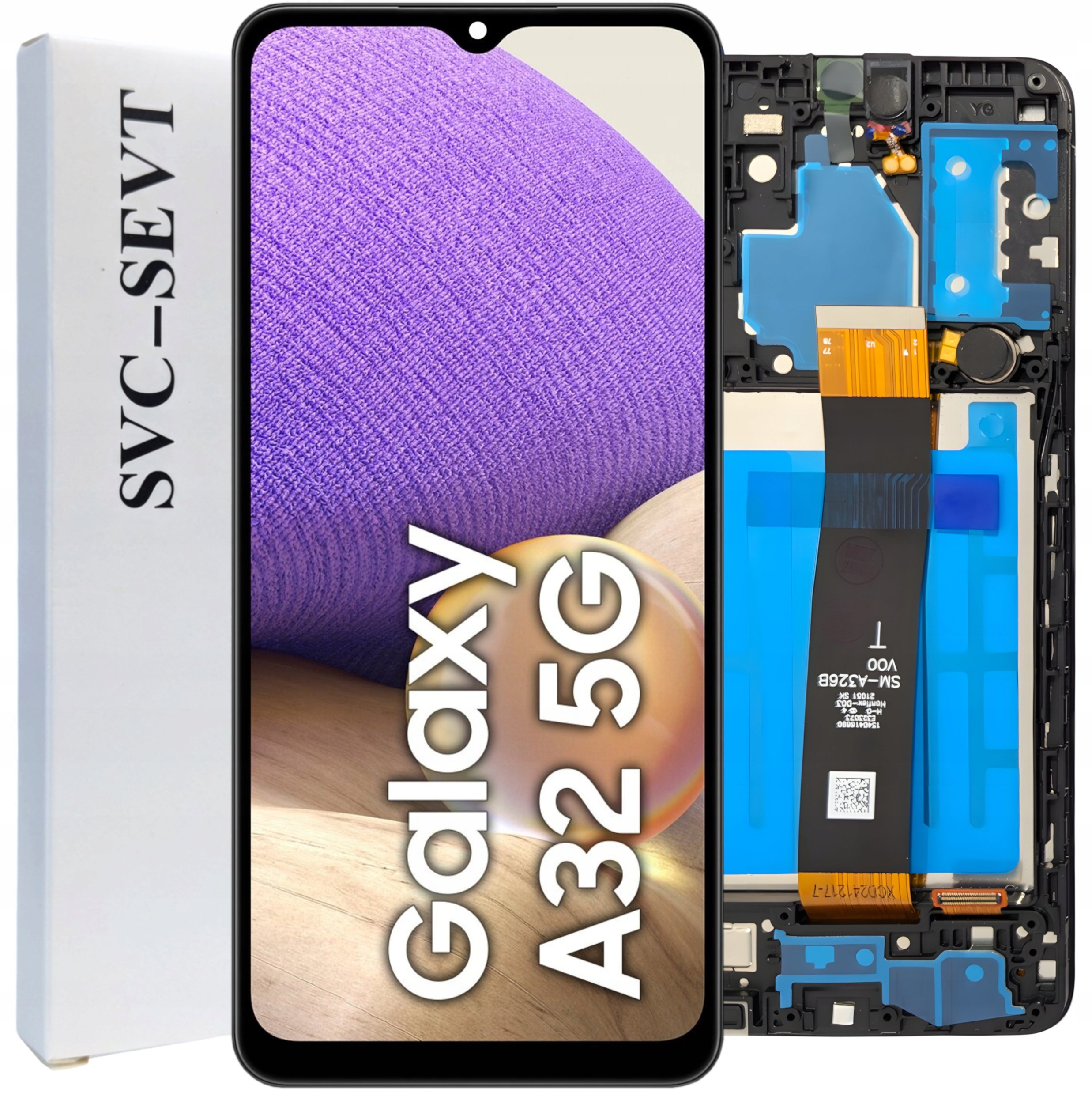 ORYGINAŁ WYŚWIETLACZ LCD SZYBKA DOTYK DO SAMSUNG GALAXY A32 5G RAMKA