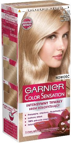 Garnier Color Sensation Krem koloryzujący 9.13 Cristal Blond- Krystaliczny beżowy jasny blond