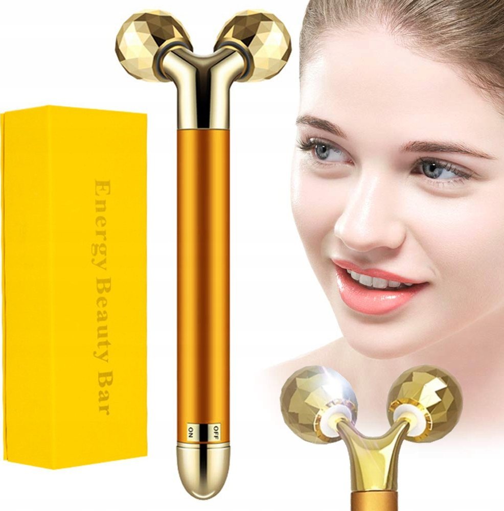 MASAŻER DO TWARZY KULISTY ZŁOTY FM-03