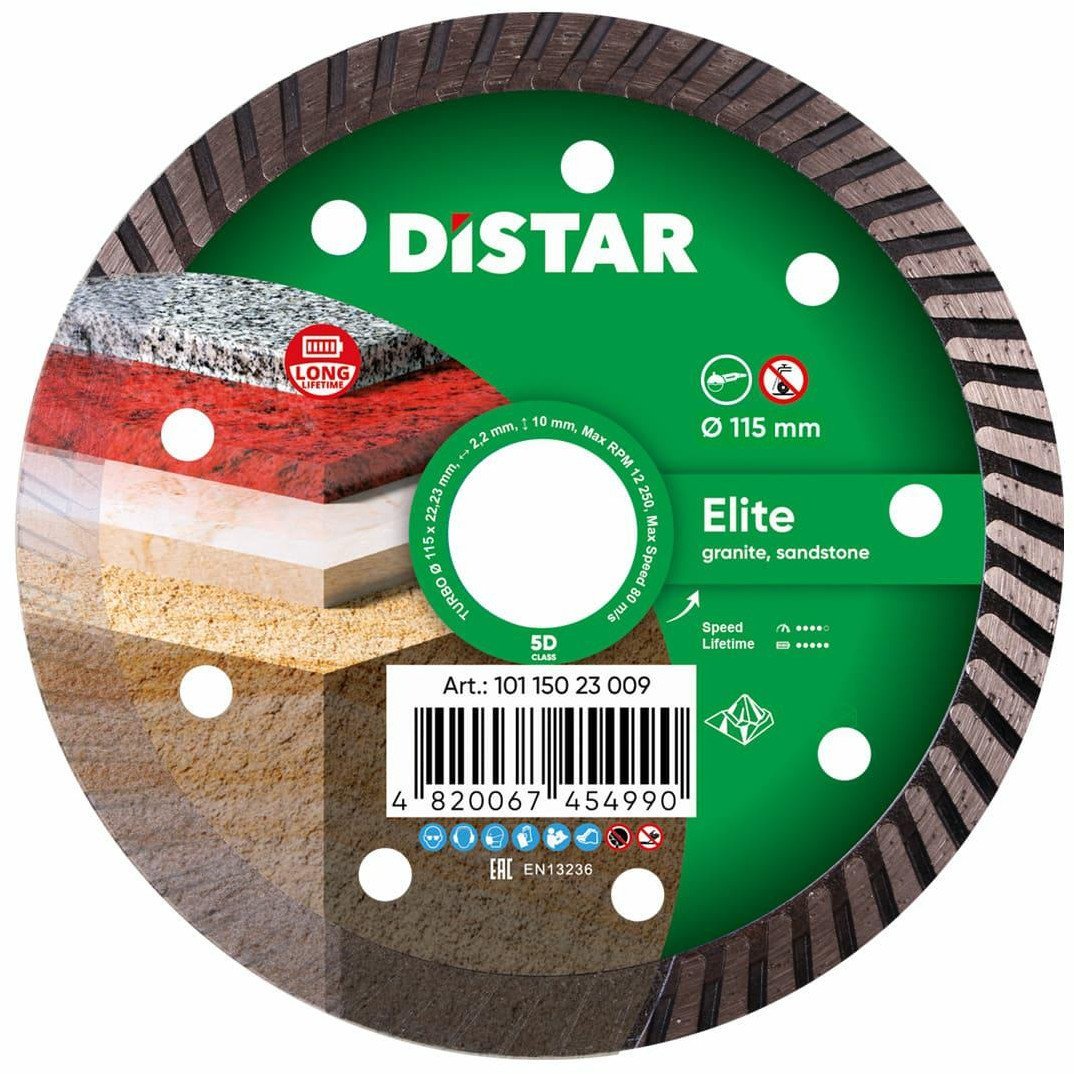 DISTAR TARCZA DIAMENTOWA ELITE 115 x 2,2 x 22,23mm TURBO