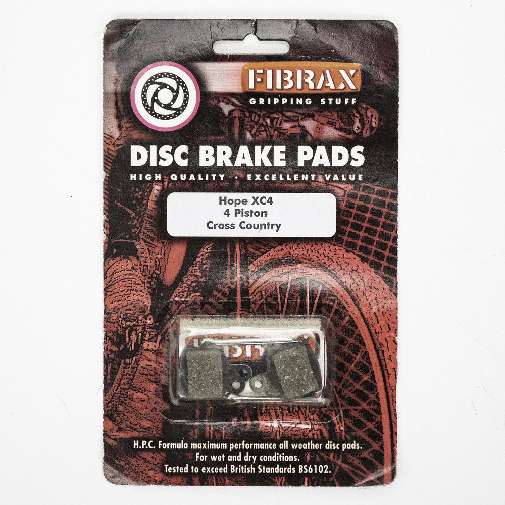 Fibrax Klocki hamulcowe pół-metaliczne ASH912 do hamulców Hope XC4 (4-tłoczkowe)