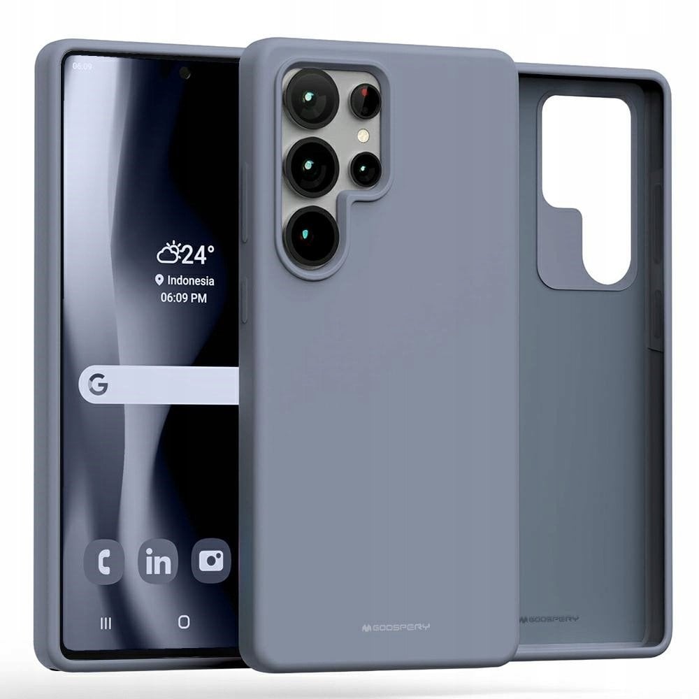 Etui Mercury Pure MagSafe Silicone do Samsung Galaxy S25 Ultra lawenda