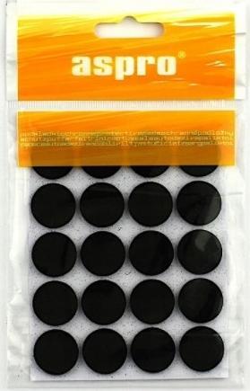 Midas Podkładki filcowe samoprzylepne czarne fi 28mm 12 szt.