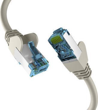 EFB EFB Netzwerkkabel CAT6a S/FTP PIMF mit CAT7 Rohkabel 10 Gigabit Ethernet Kupfer 50m grau