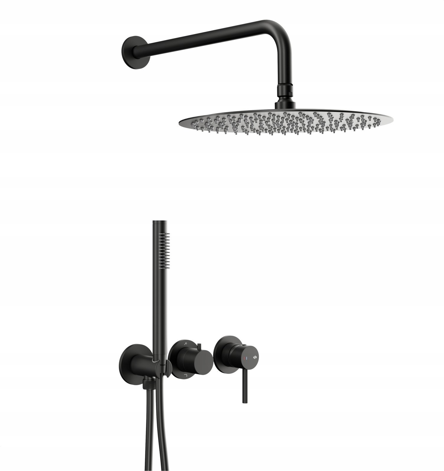 Zestaw prysznicowy KFA 5039-511-81 / MOZA / ZESTAW NATRYSK PODTYNK Z BATERIĄ 3-OTW, 2-FUNKCYJNĄ BLACK