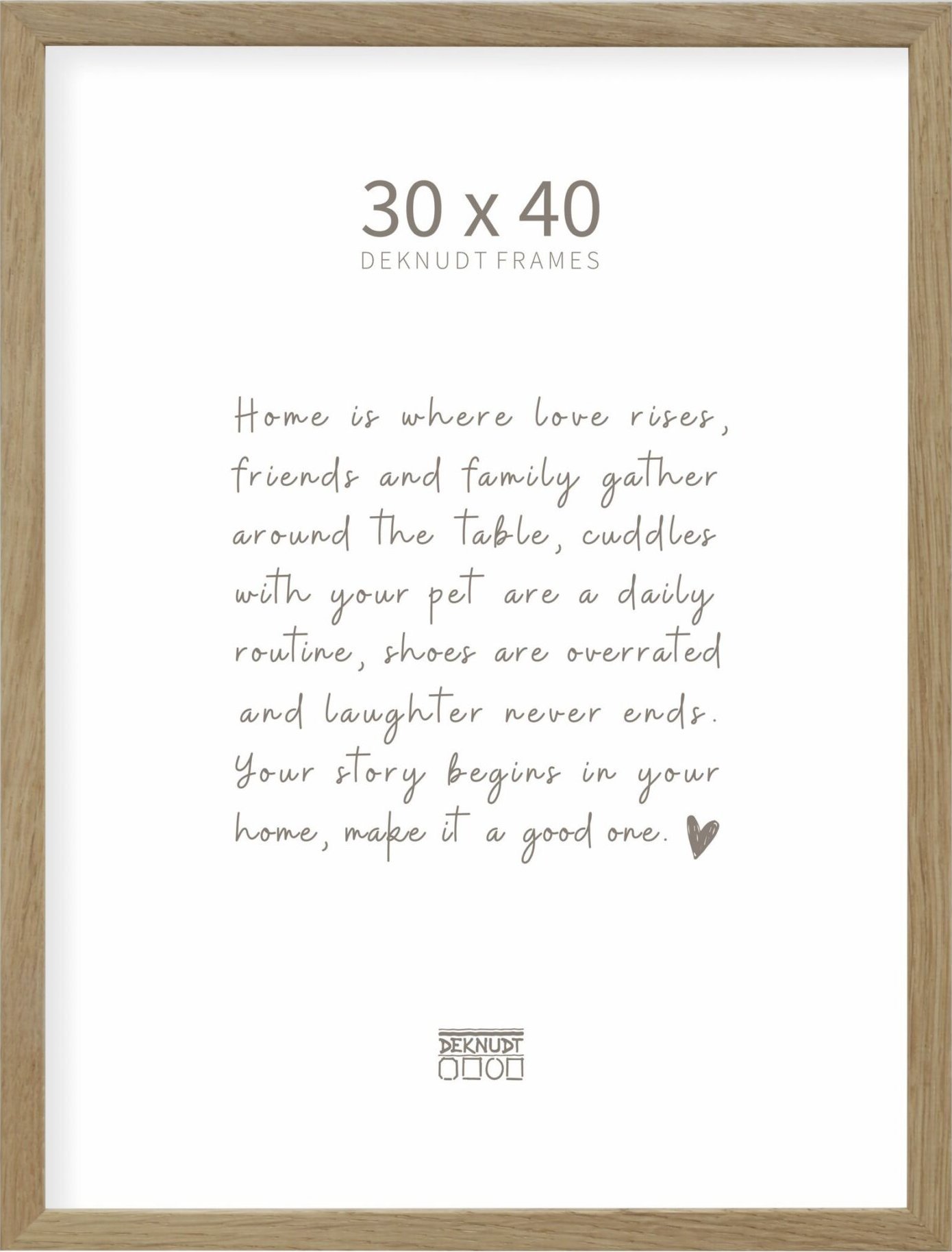 Ramka Deknudt S47CJ1 30x40 Frame solid oak