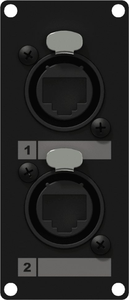 Caymon Moduł CASY ze złączami 2x NE8FAH Ethercon (CASY168/B)