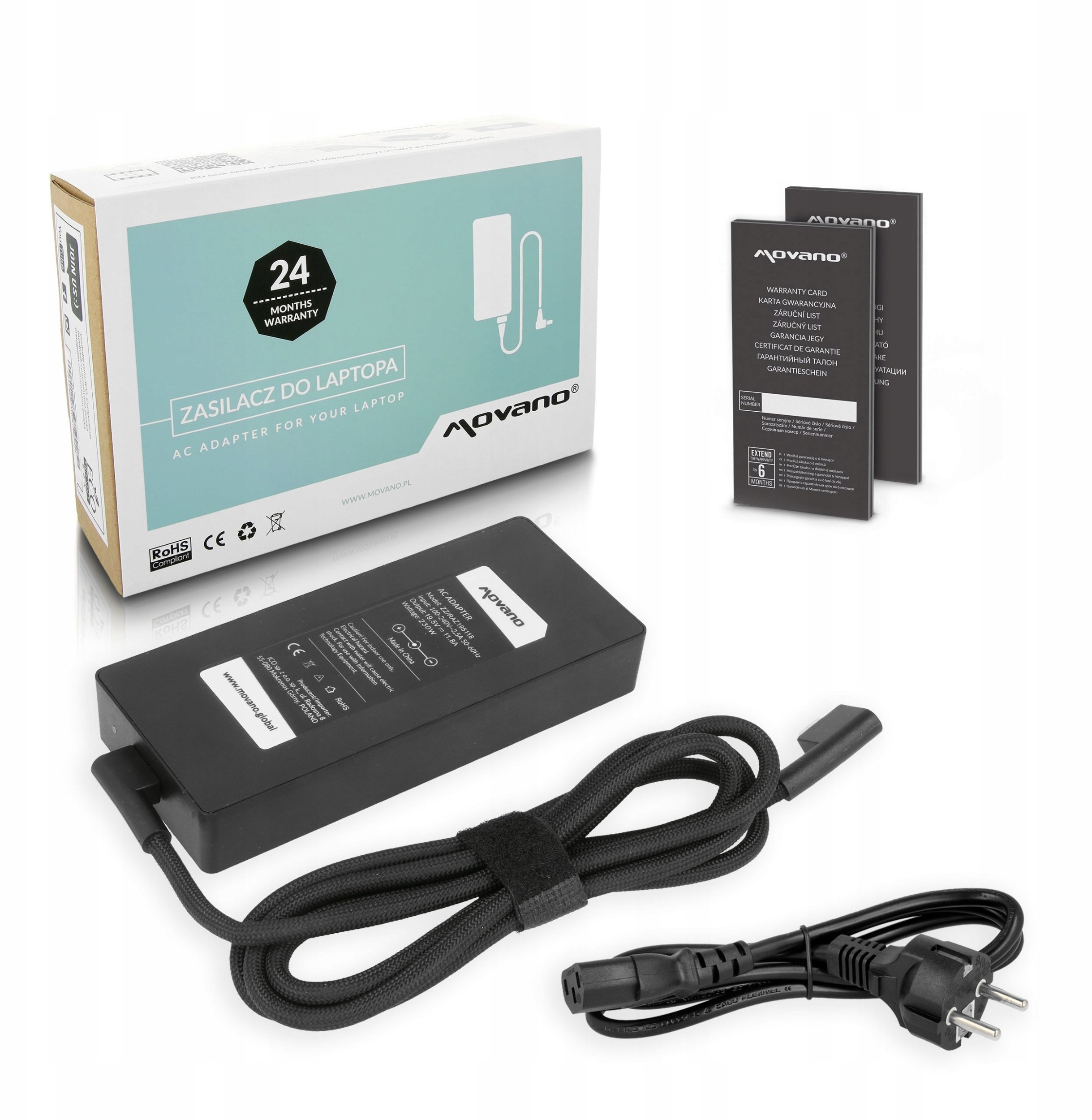 Zasilacz Movano 19.5v 11.8a 230W do Razer