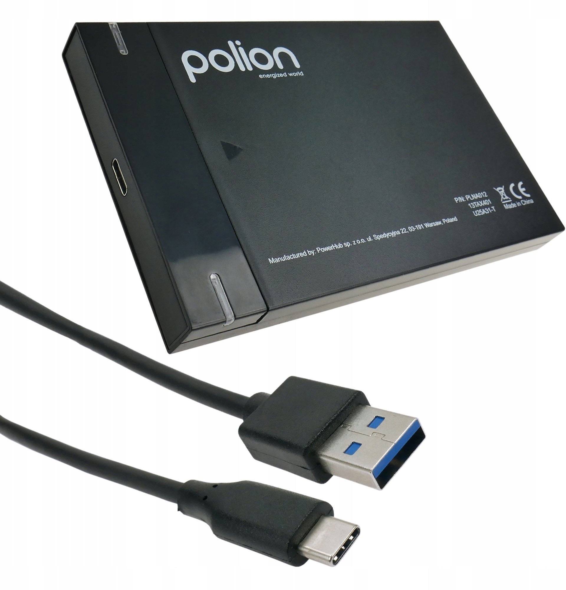 Kieszeń na dysk HDD/SSD 2,5" SATA USB 3.0 USB-C -> USB-A