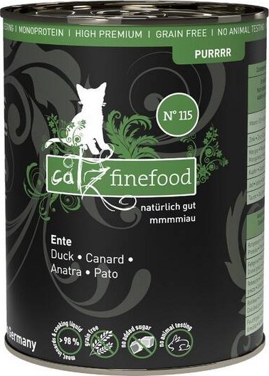 Catz Finefood Catz Finefood Monoprotein Karma Dla Kota Kaczka 400g
