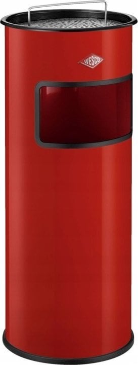 Kosz na śmieci Wesco Kosz na śmieci z popielniczką czerwony 30l Ashtray Wesco
