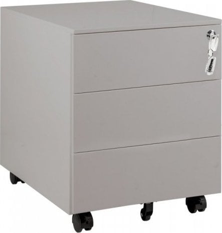 Kontener metalowy z zamkiem XD-041-3-S Szary