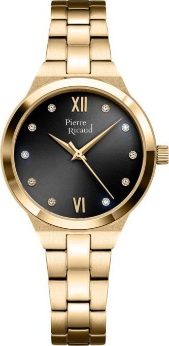 Zegarek damski Pierre Ricaud P22065.1184Q CYRKONIE złoty