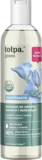 Tołpa green nawilżanie. szampon do włosów cienkich i delikatnych, 300 ml