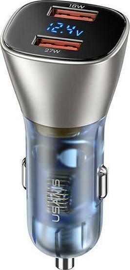 Ładowarka Usams USAMS Ład. sam. C29 45W 2xUSB-A Fast Charge jasno złoty/light gold CC154CC01(US-CC154)