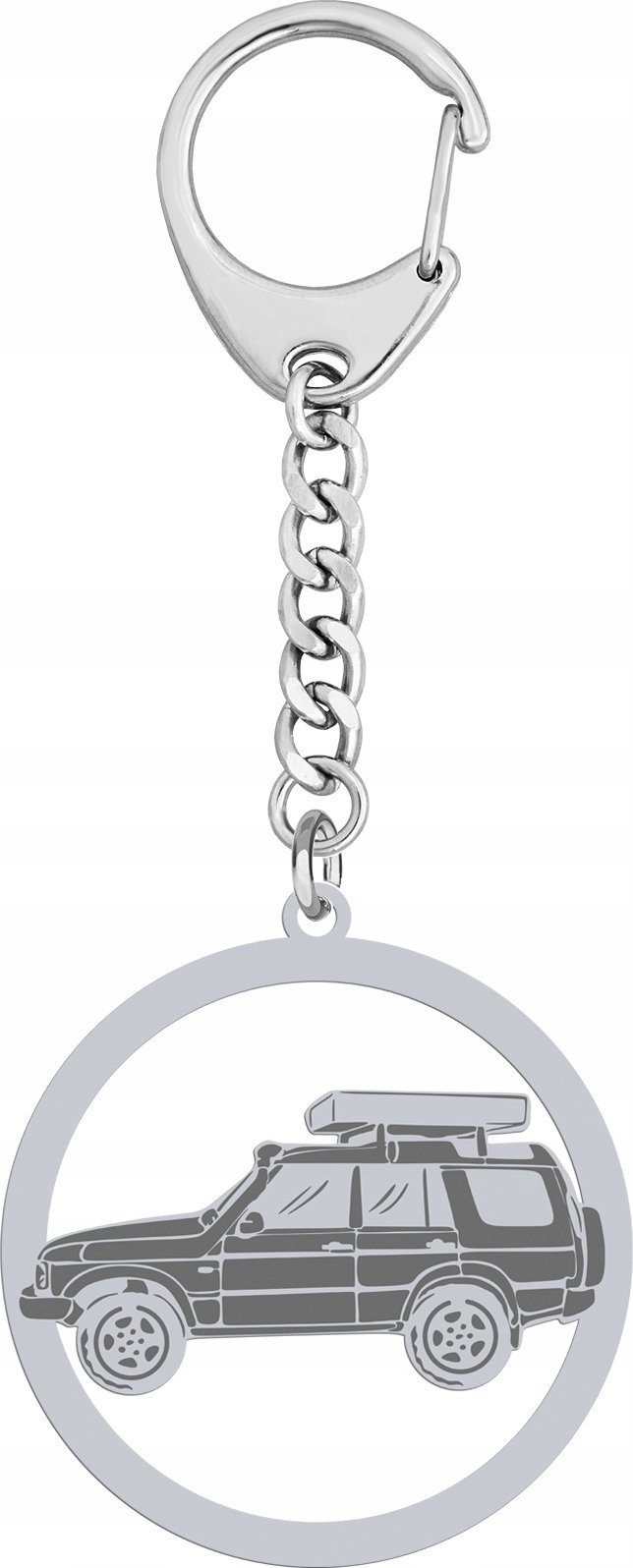 Radziszewska Jewellery Brelok do kluczy Auto Wyprawowe Discovery Srebro GRAWER ŻYCZENIA GRATIS