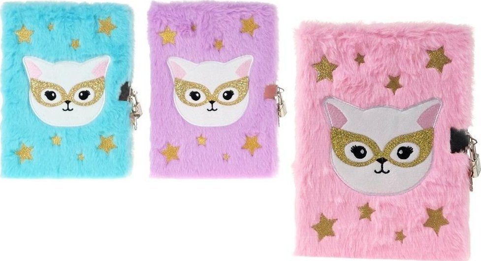 Adar Pamiętnik A5 w okładce pluszowej MIX