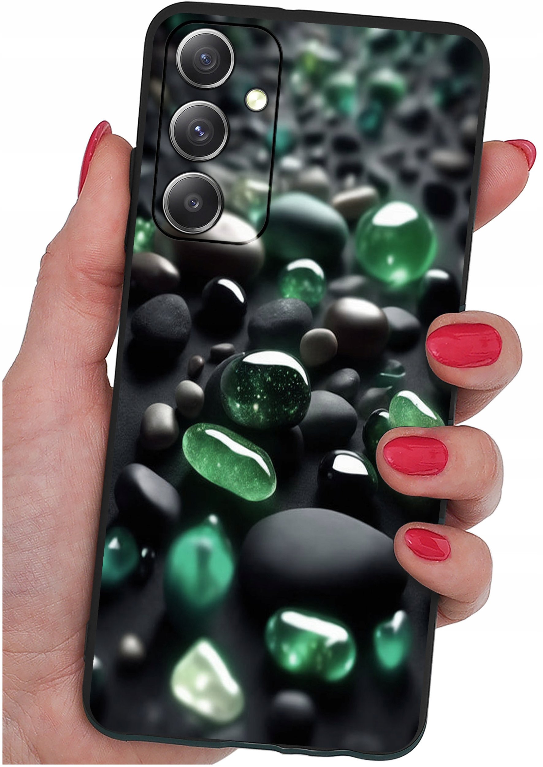 ETUI do Samsung Galaxy M23 5G WZORY |SILIKONOWE MATT CASE + SZKŁO 9H