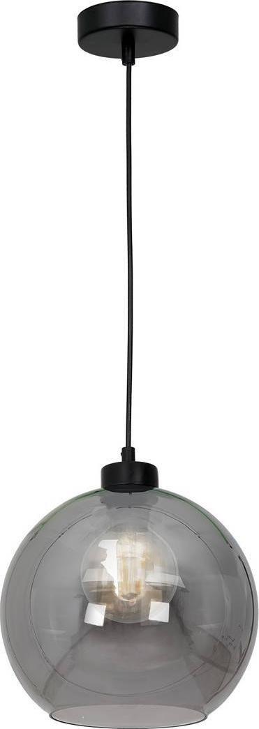 Lampa wisząca Milagro Skandynawska LAMPA wisząca SOFIA MLP6577 Milagro loftowa OPRAWA szklana kula zwis czarny przydymiony