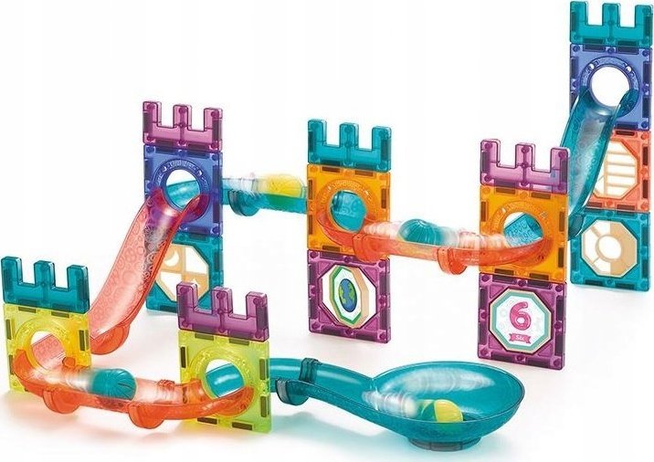 AIG Klocki Magnetyczne Świecący Tor Kulkowy Panele