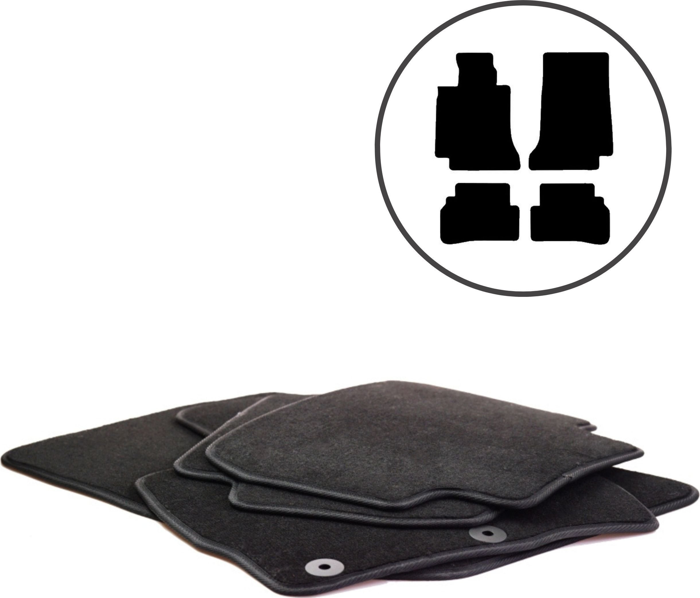 Dikel 4 Dywaniki samochodowe Mercedes-Benz Klasa C W205