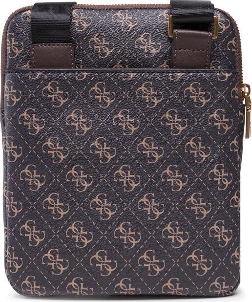 Guess, Vezzola, Textile Crossbody Bag, Dark Brown, 19 x 24 x 2cm, For Men For Men