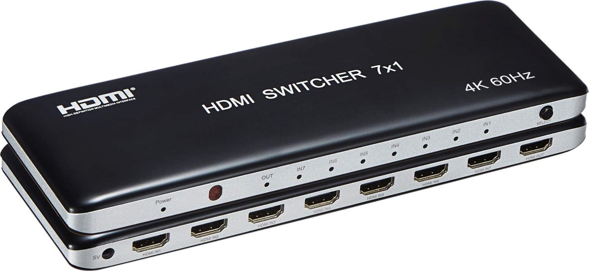 PremiumCord 4K@60hz HDMI switch 7:1 plastikowy z pilotem