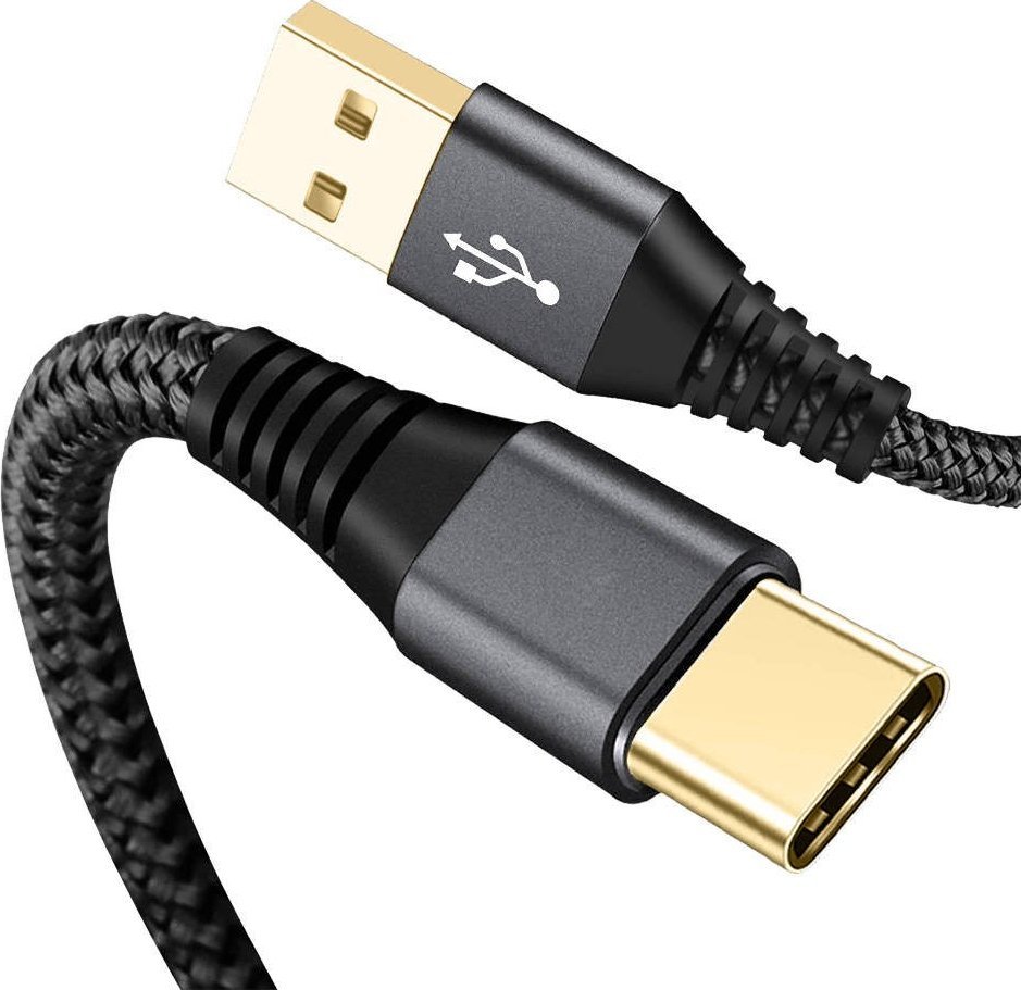 Kabel USB USB-A - USB-C 2 m Szary (5901924969815)