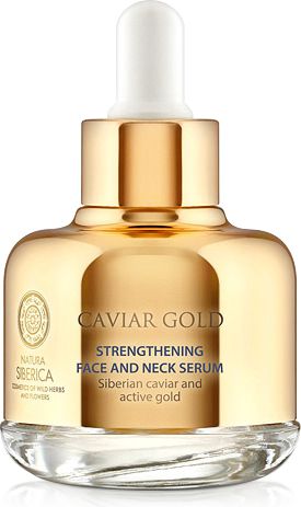 Natura Siberica Caviar Gold Strengthening Face And Neck Serum wzmacniające serum do twarzy i szyi 30ml