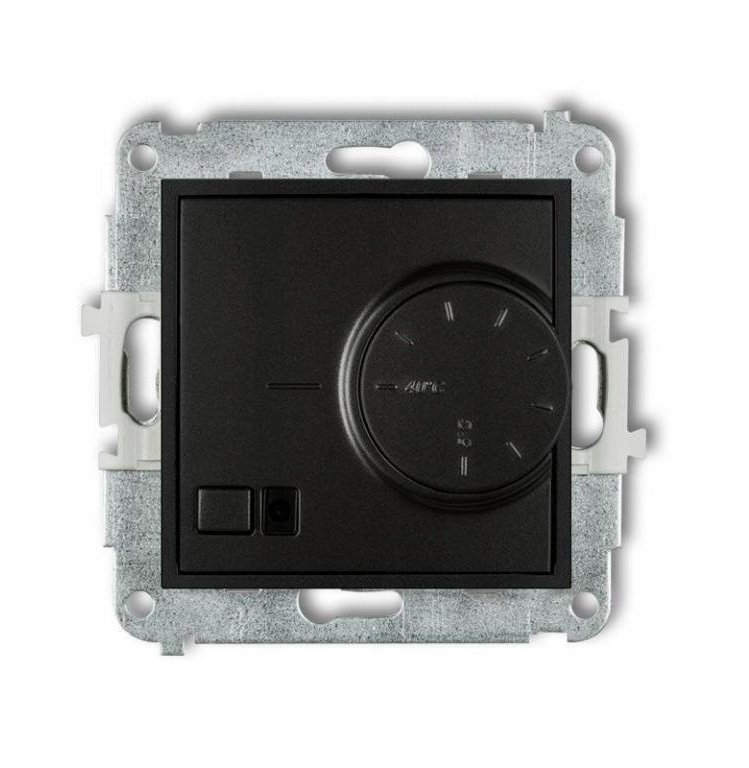 ICON Mechanizm elektronicznego regulatora temperatury z czujnikiem powietrznym czarny mat 12IRT-2