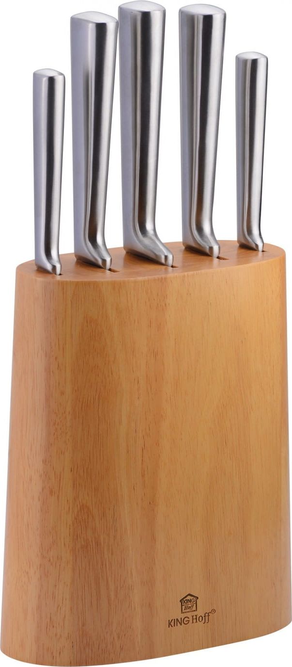 KingHoff ZESTAW NOŻY KUCHENNYCH W BLOKU 6 ELE. KINGHOFF KH-1456