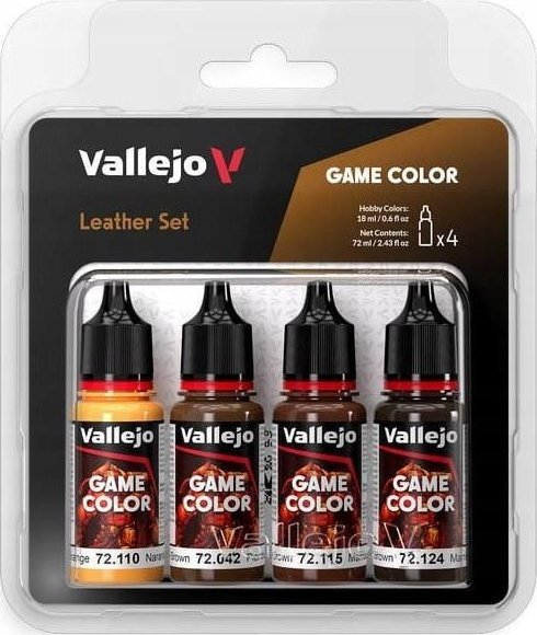 Vallejo Vallejo: 72.385 - Game Color - Leather Set 4 x (18 ml)