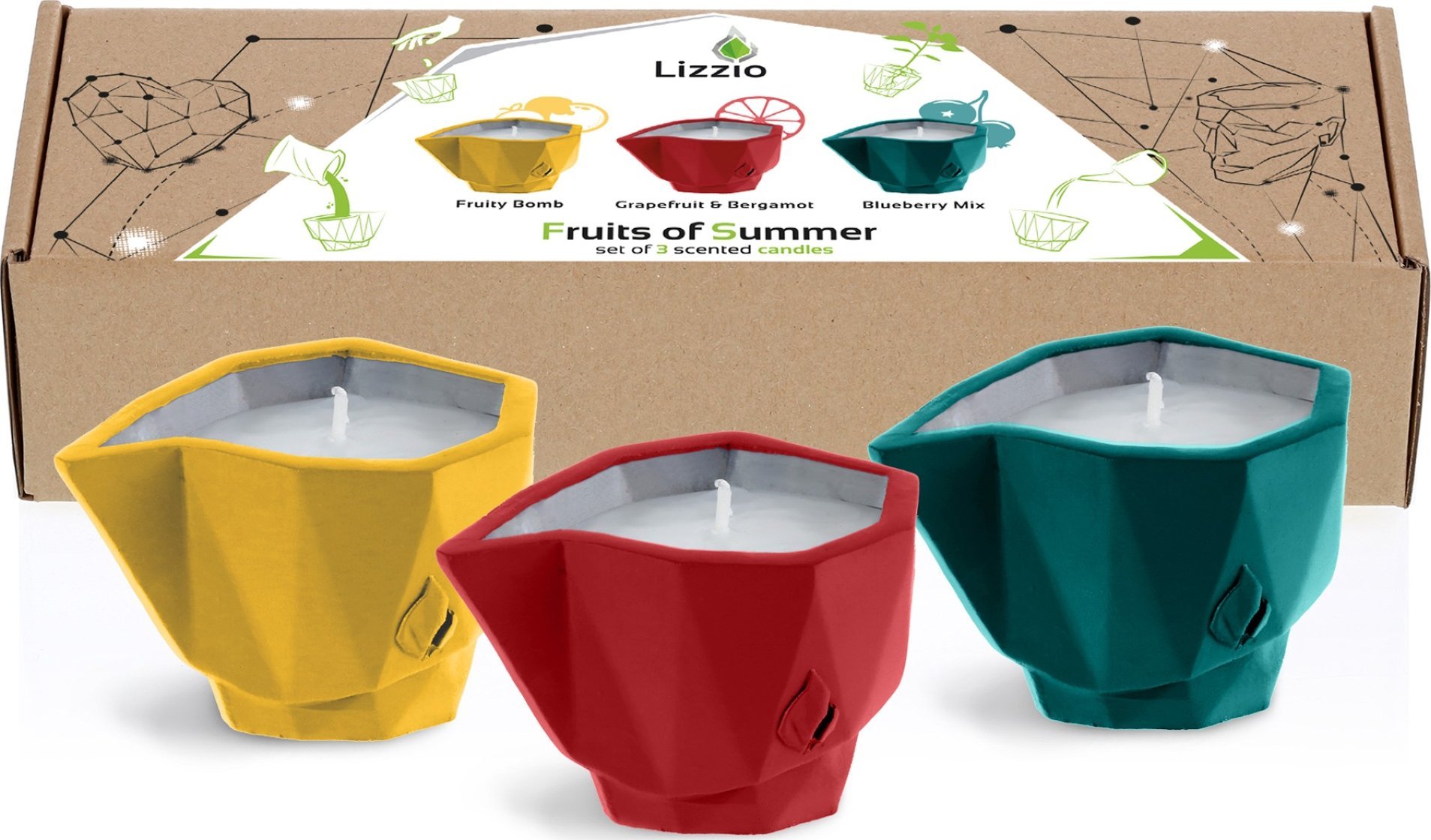 Candellana Wkłady Zapachowe Fruits of Summer 3x Świeca zapachowa