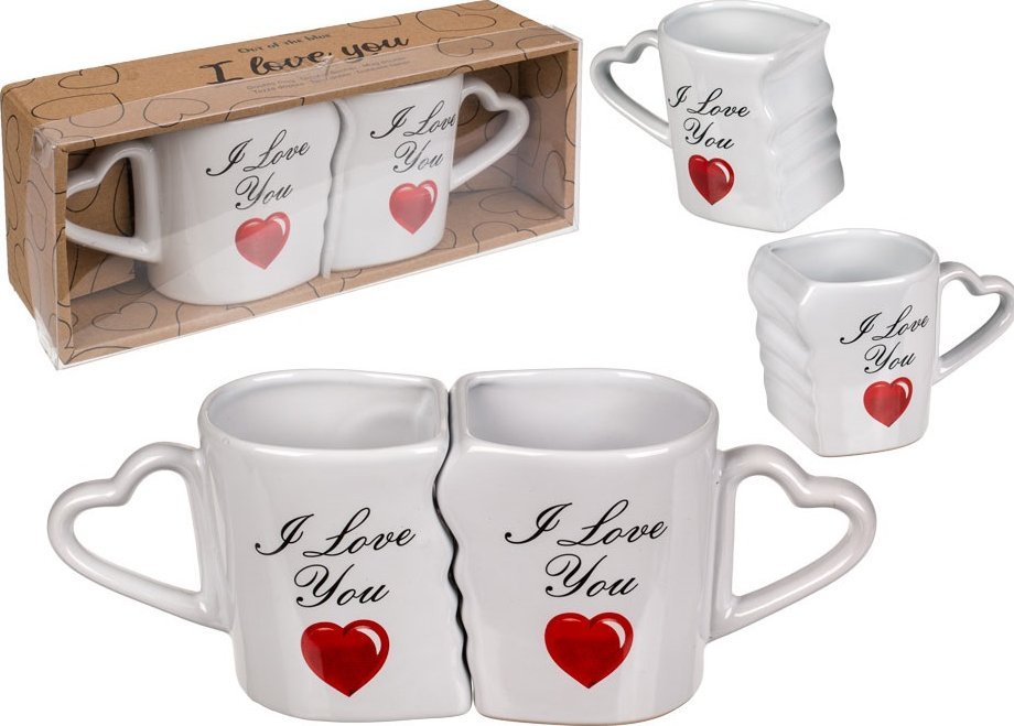 Out of the blue Zakochane Kubeczki "I Love You" - Prezent na Ślub dla Młodej Pary