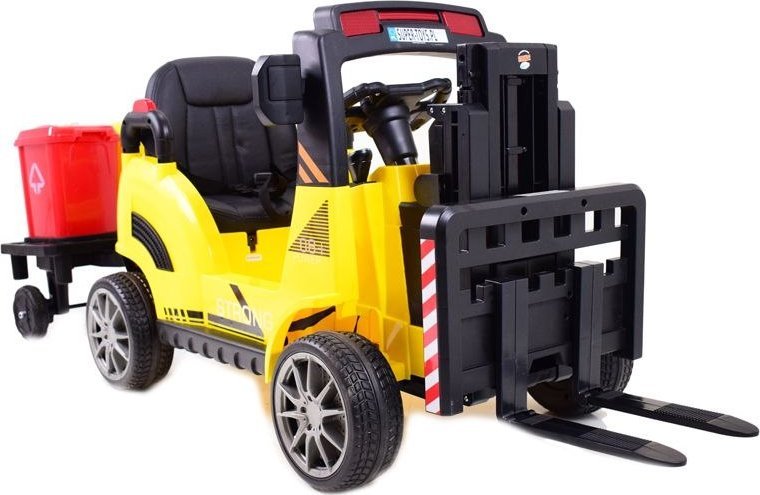 Import SUPER-TOYS WÓZEK WIDŁOWY Z PRZYCZEPĄ, PILOTEM/ WH101