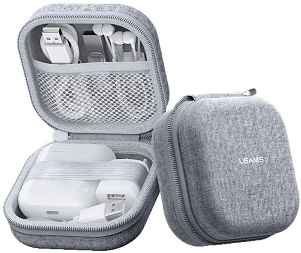 Etui na słuchawki TWS USAMS ZB351 szary