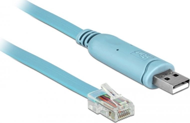 Delock DELOCK RS-232 Konsolenkabel, USB-A Stecker > RJ45 Stecker 2m
