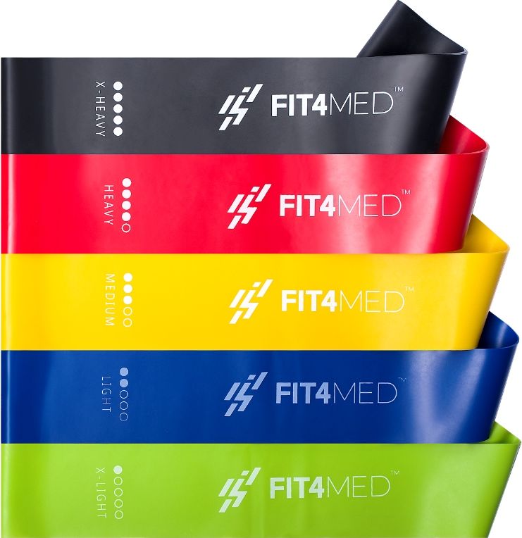 Fit4Med Mini Band różne poziomy oporu w zestawie wielokolorowy 5 szt.