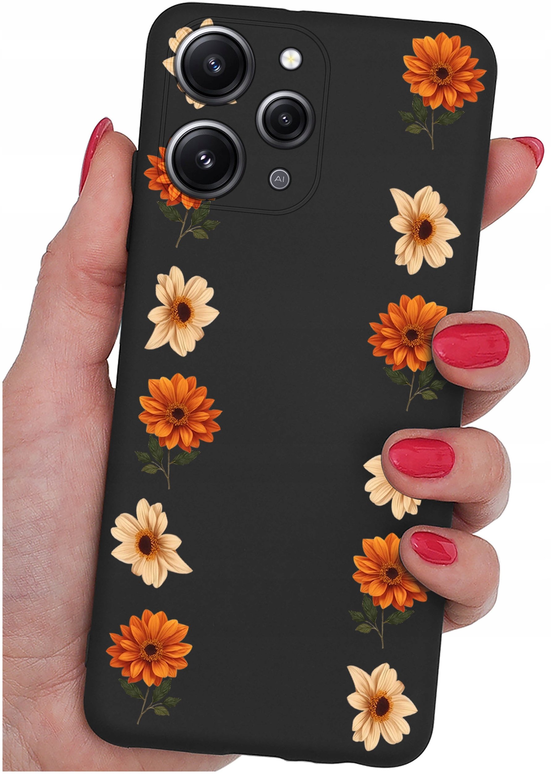 Etui do Xiaomi Redmi 12 4G WZORY |SILIKONOWE MATT CASE + SZKŁO 9H