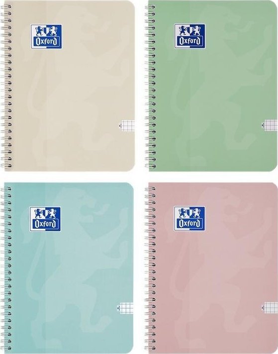 Kołozeszyt A5/80K kratka Touch Pastel (5szt)